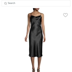 Black Cowl Neck Slip Dress